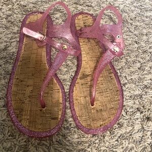Kate Spade Pink Jelly Thong Sandals